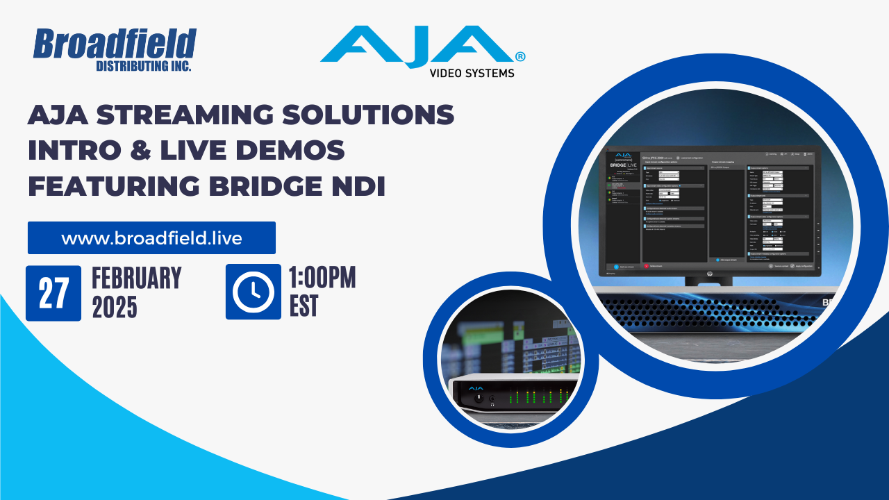 AJA Streaming Solutions Intro & Live Demos