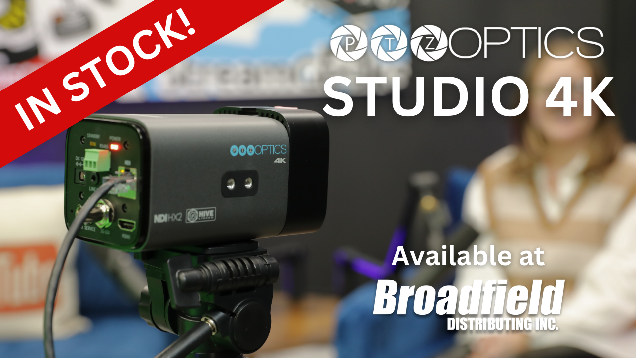 PTZOptics Studio 4K Camera Now In Stock