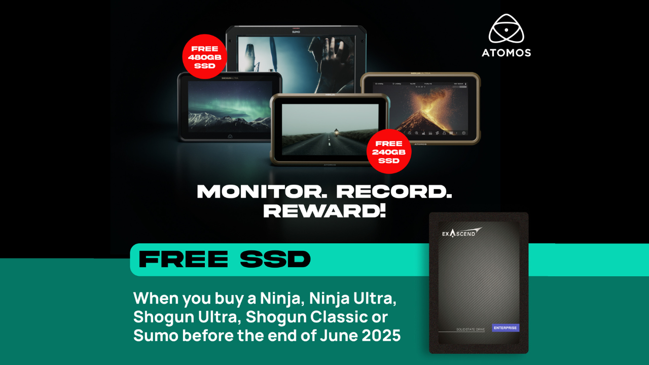 Free SSD with Atomos Purchase Promo
