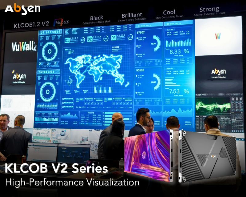 Absen KLCOB V2: High-Performance LED Displays for Mission-Critical Environments
