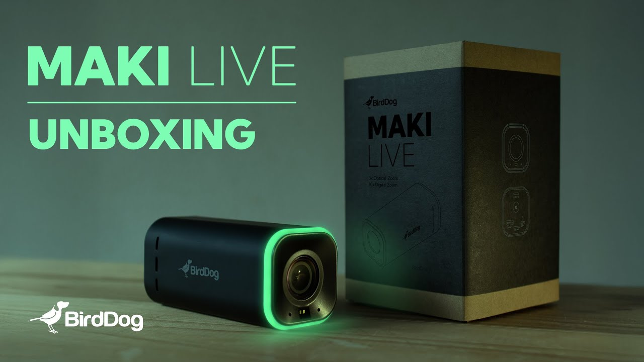 BirdDog MAKI Live: Portable 4K Streaming Camera with Wi-Fi 6 and 6-Hour Battery Life