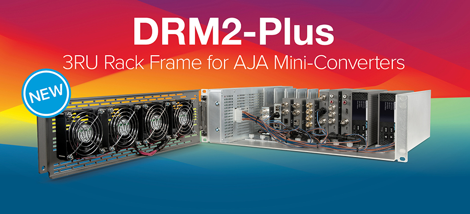 AJA DRM2-Plus Debuts with Support for 24 Mini-Converters in a Single 3RU Frame