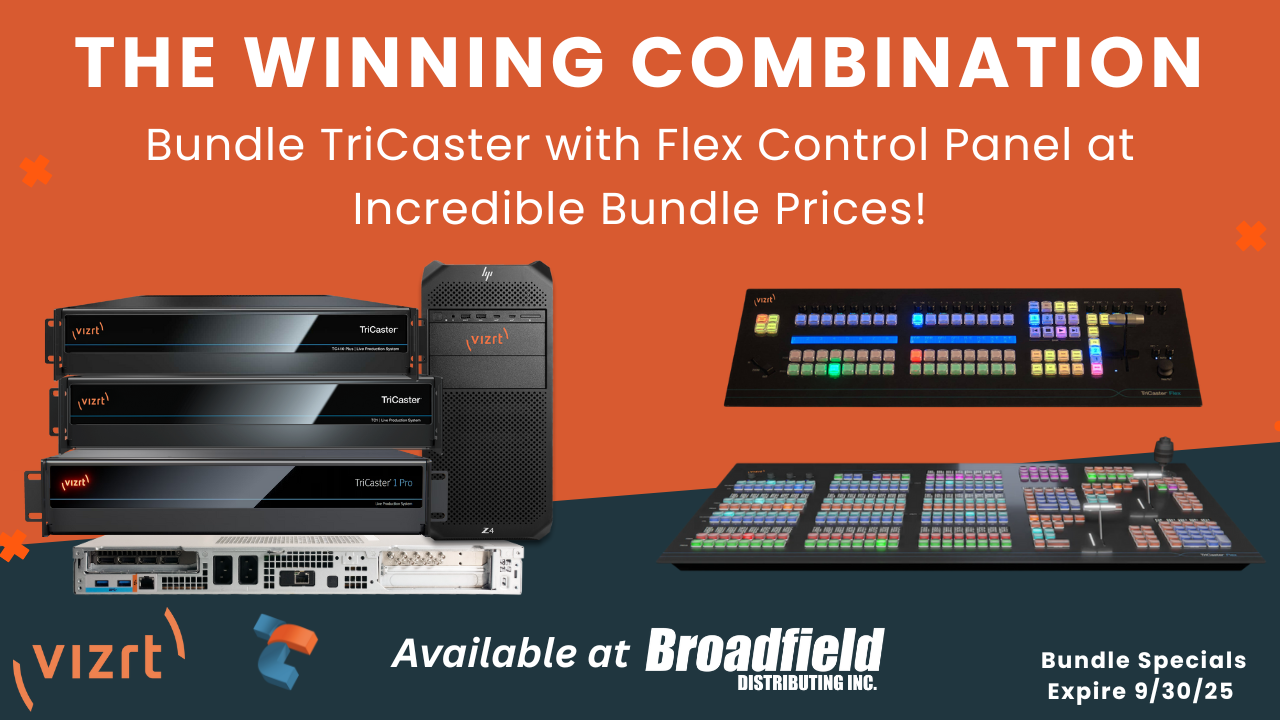 Vizrt TriCaster with Flex Control Panel Bundles