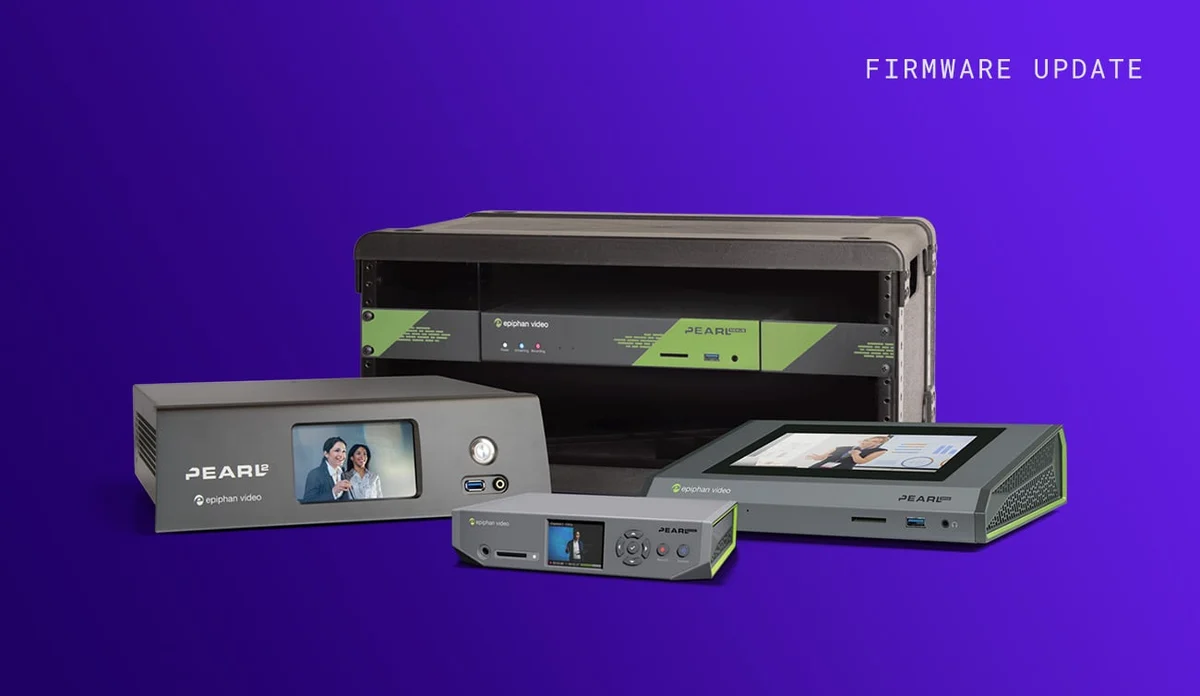 Epiphan Pearl Firmware 4.24.2 Adds Opencast Scheduling and NDI|HX Enhancements