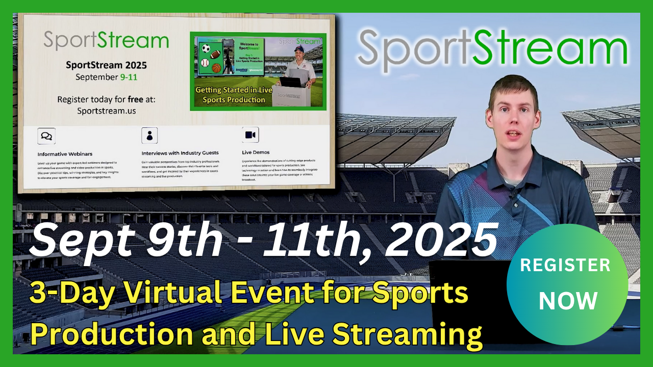 Join us for SportStream September 9 – 11th, 2025