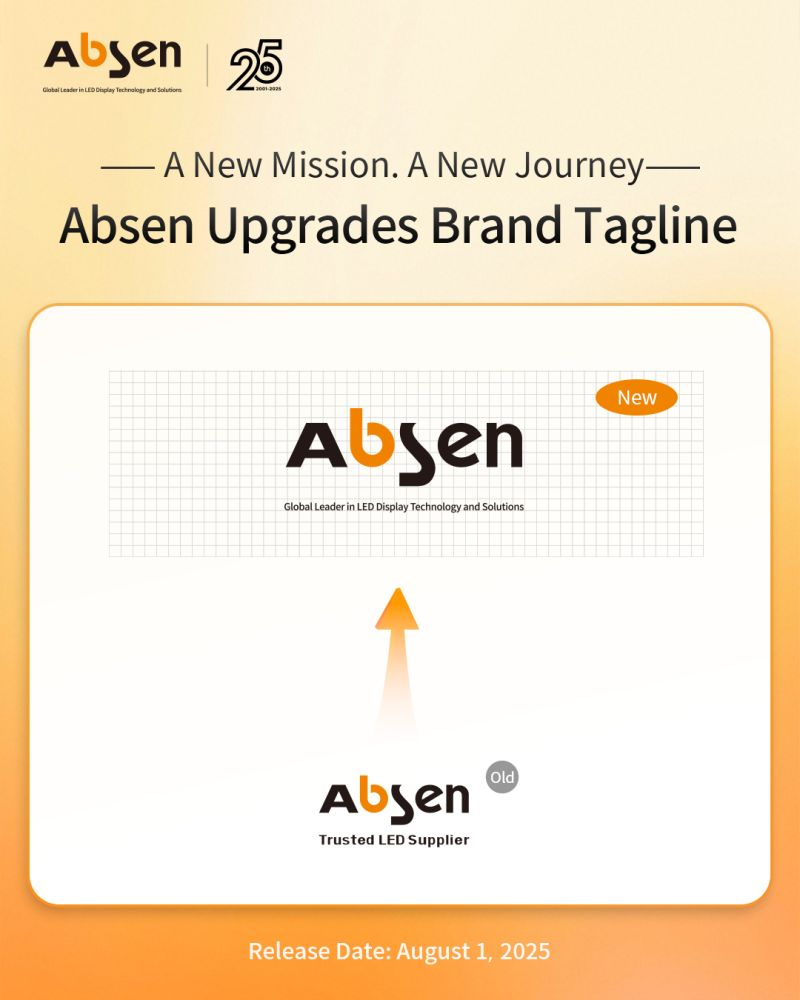 Absen Marks 25 Years with New Tagline and Renewed Global Vision