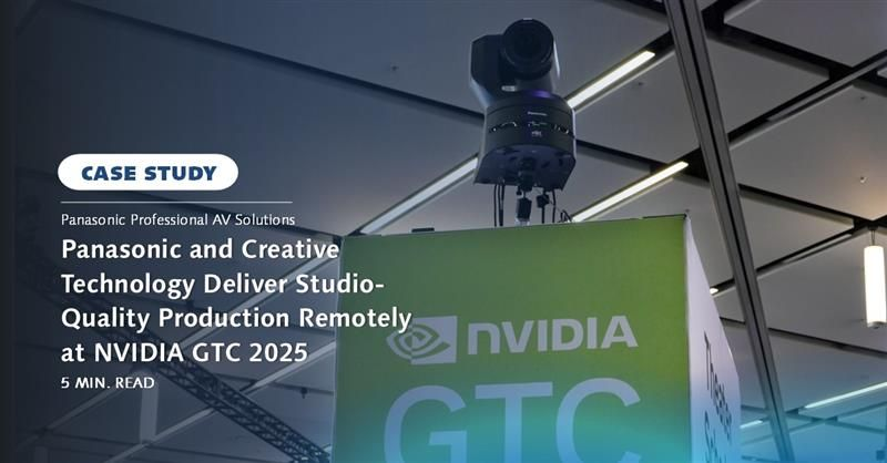 How Panasonic’s Media Production Suite Powered NVIDIA GTC 2025 From 500 Miles Away