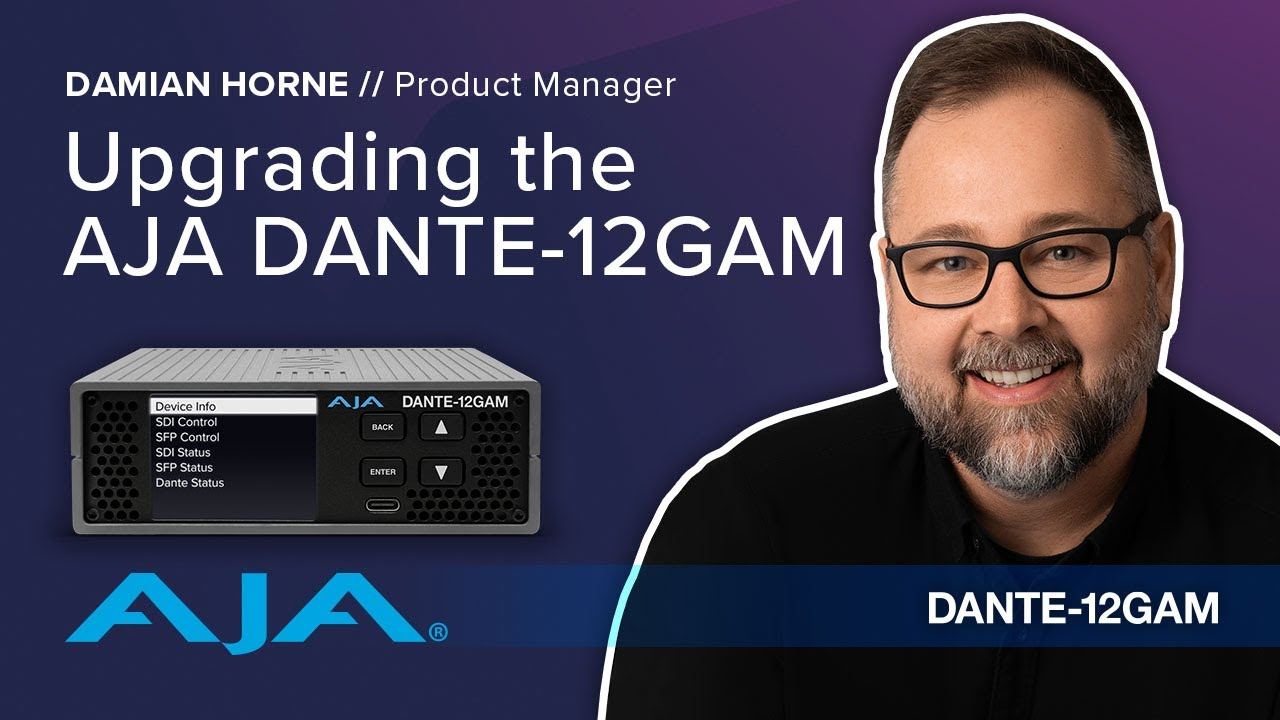 Master AJA DANTE-12GAM for Pro Audio Workflows