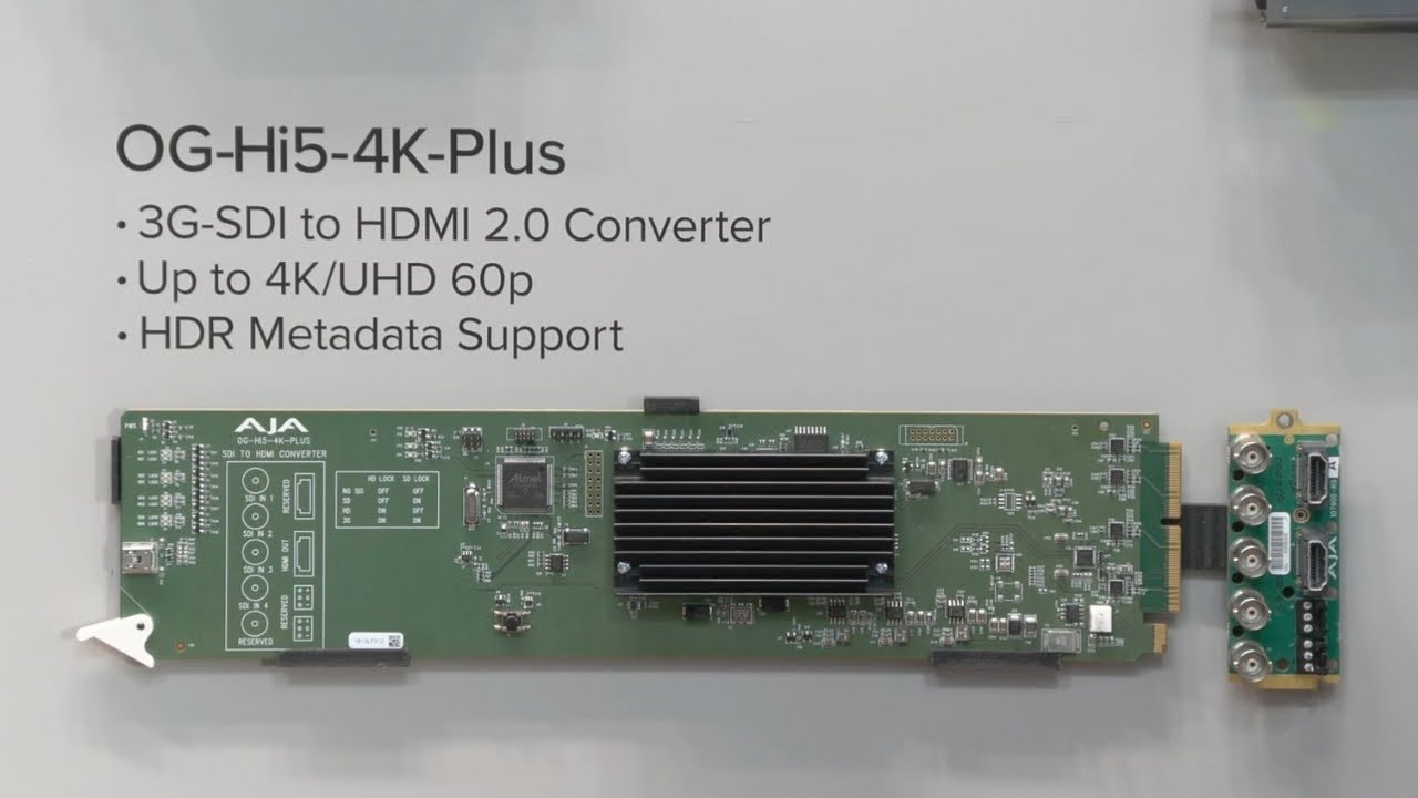 AJA Showcases openGear.tv and Hi5-4K Workflows at ISE 2026