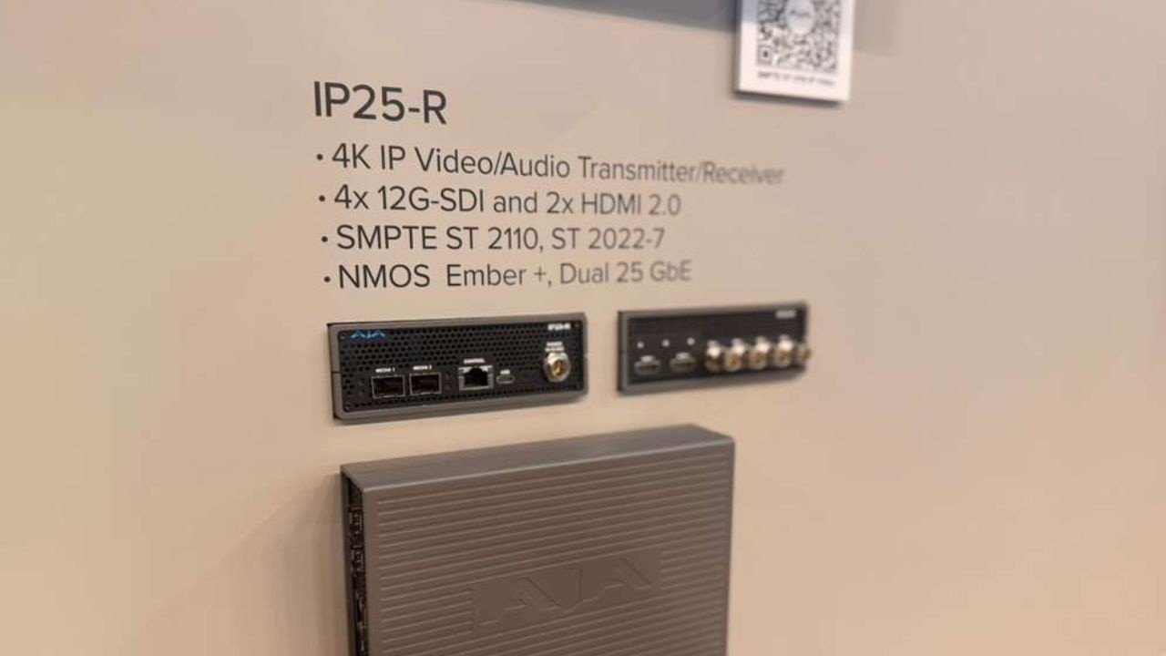 AJA IP25R Bridges SDI and IP Video with New Bi-Directional 2110 Capabilities