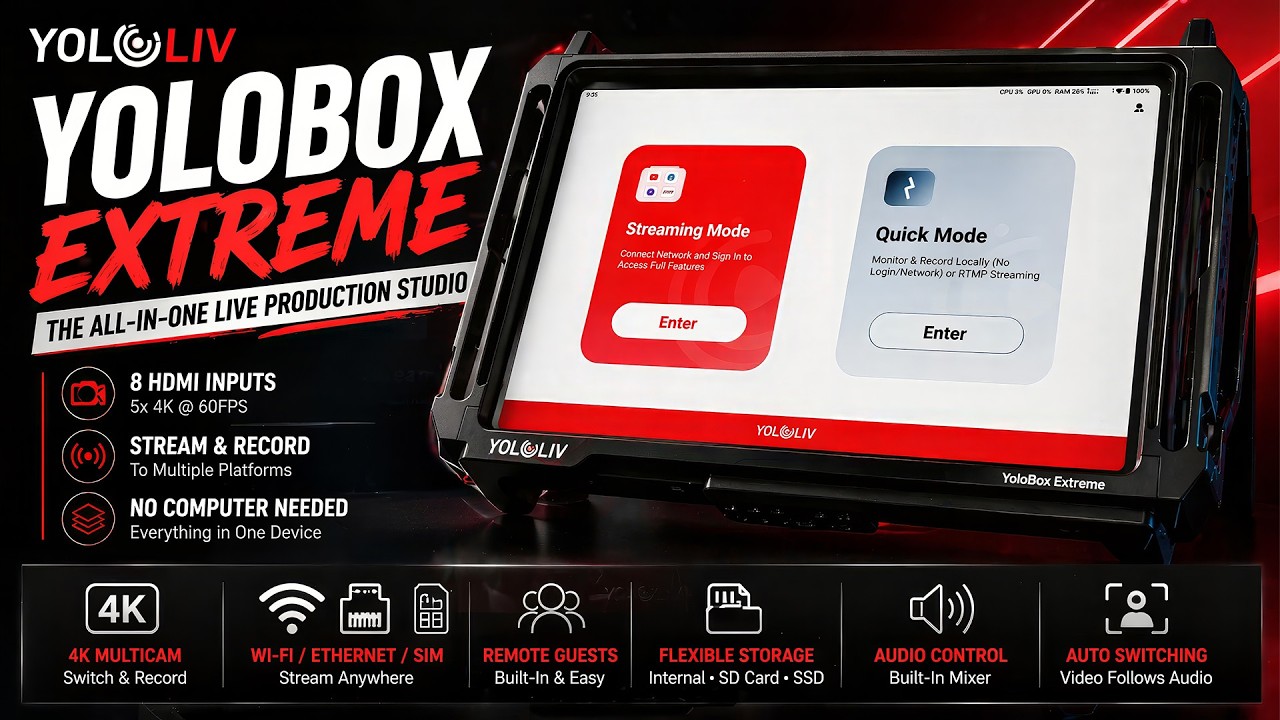 YoloBox Extreme: A Powerful All-in-One 4K Production Studio for Creators & Live Streamers