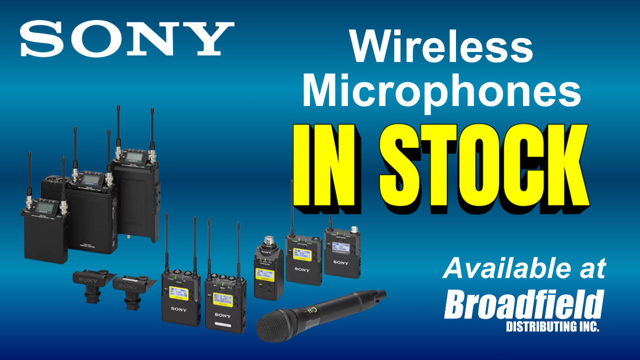 SONY Wireless Mics In Stock at Broadfield