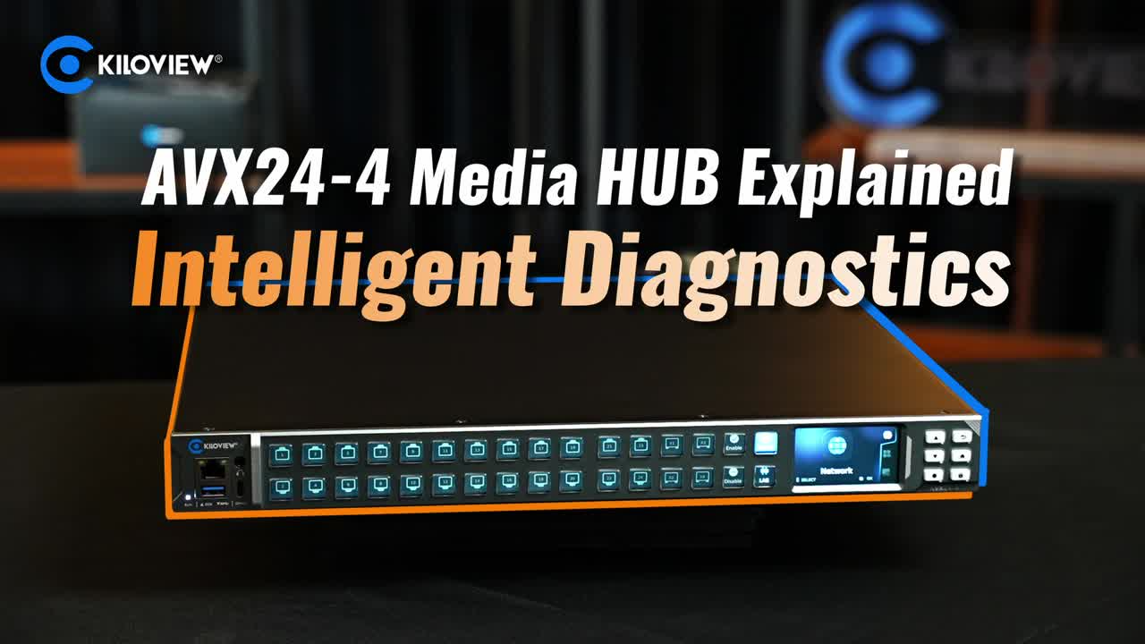 Kiloview AVX24-4 Media HUB Adds Intelligent Diagnostics for IP Production Workflows