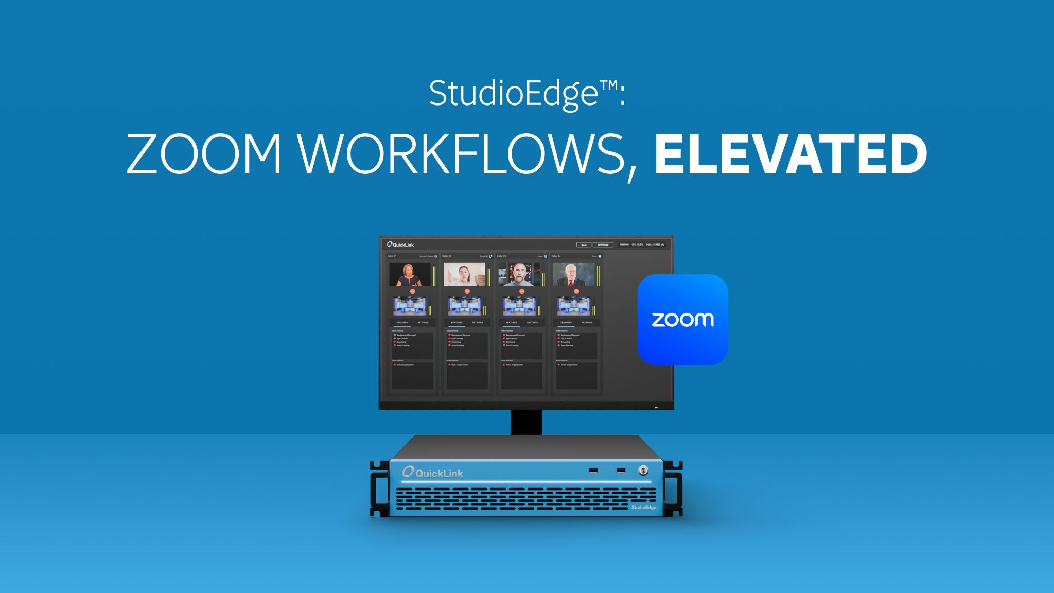 QuickLink StudioEdge Adds Active Speaker, Zoom Webinar, and Screenshare Support