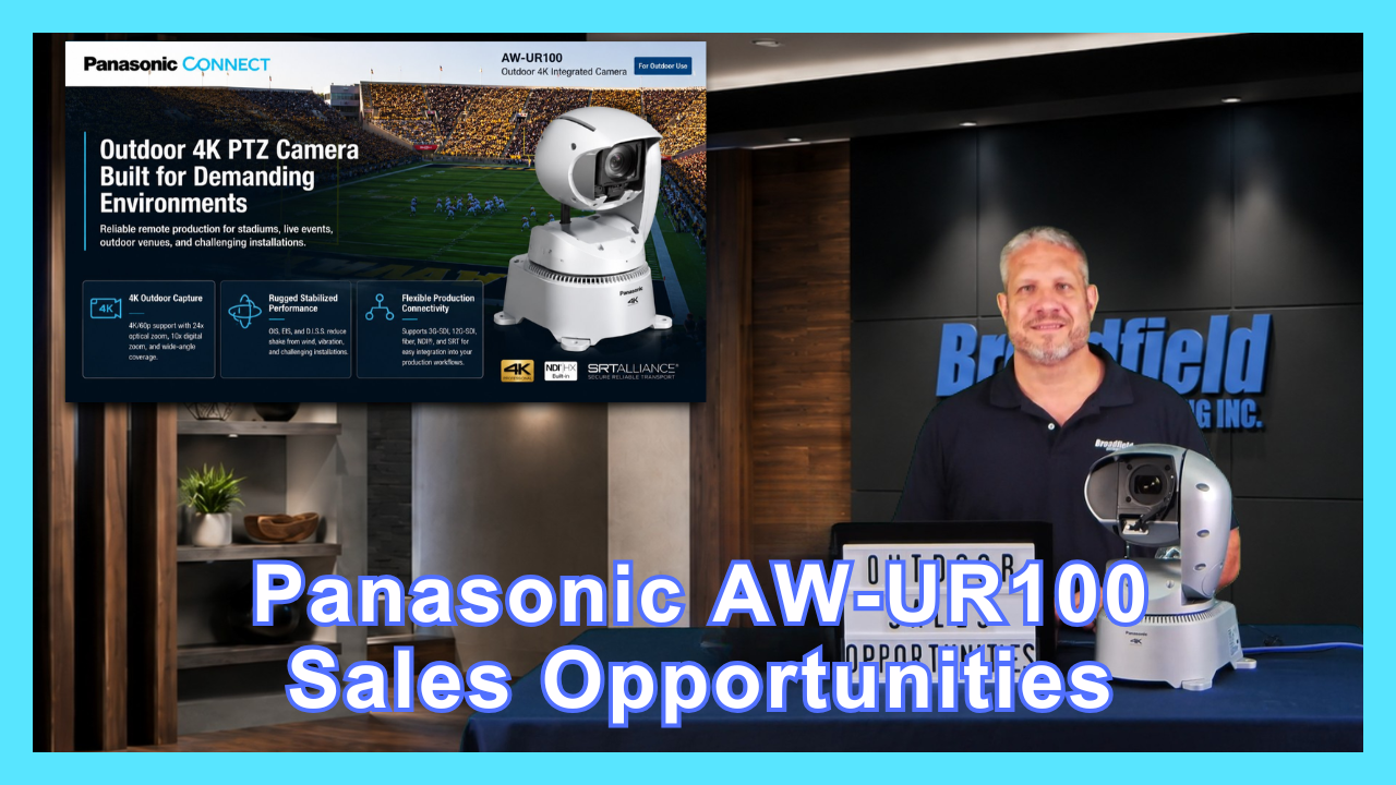 Panasonic AW-UR100 Outdoor 4K PTZ Camera for Live Production