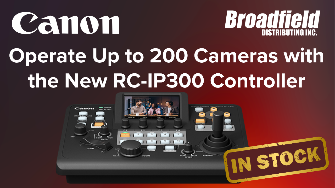 Canon RC-IP300 PTZ Controller In Stock at Broadfield