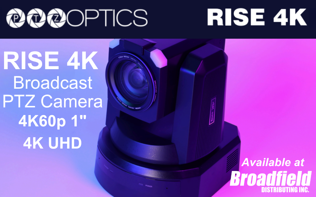 Introducing PTZOptics Rise 4K Flagship Broadcast PTZ Camera