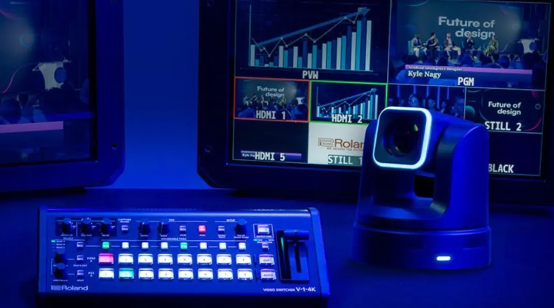 Roland V-1-4K Simplifies Multi-Camera Production with 4K ROI Cropping